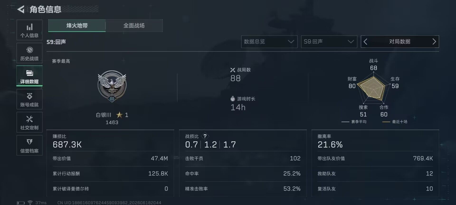 SJZEY4162179三角洲行动账号详情图14 SJZEY4162179三角洲行动账号详情图14
