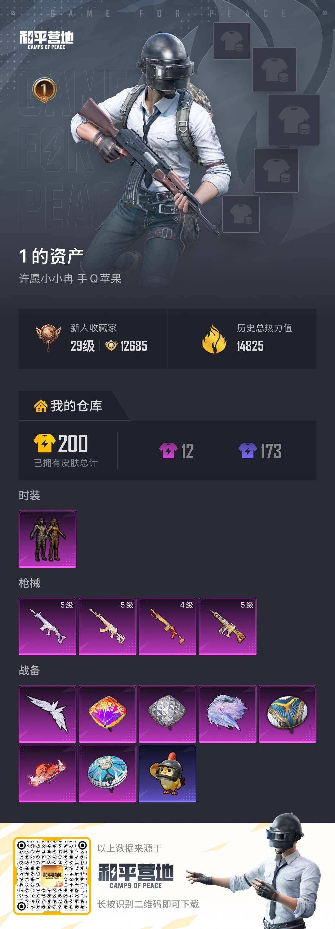 HPLE4256075和平精英账号详情图3 HPLE4256075和平精英账号详情图3