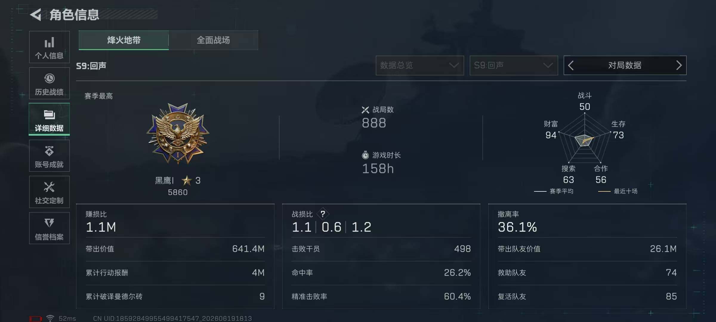 SJZQM4172099三角洲行动账号详情图10 SJZQM4172099三角洲行动账号详情图10