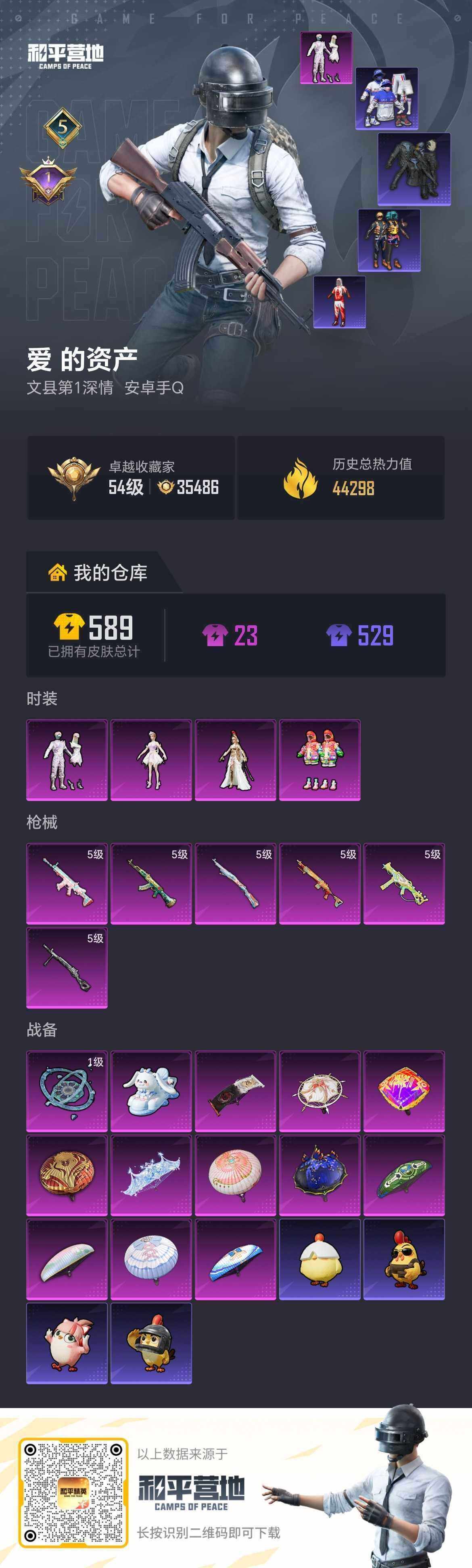 HPLX4256861和平精英账号详情图5