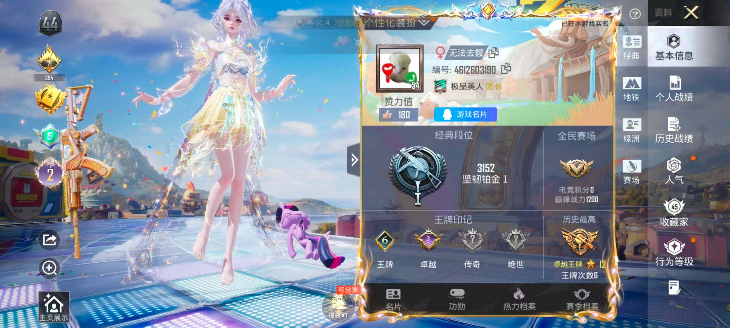 HPEY4257008和平精英账号详情图3