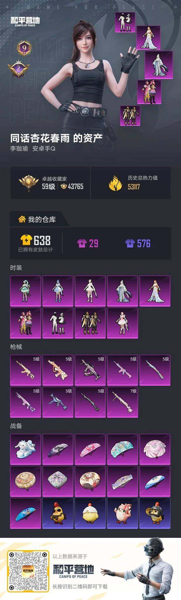 HPLX4259715和平精英账号详情图2