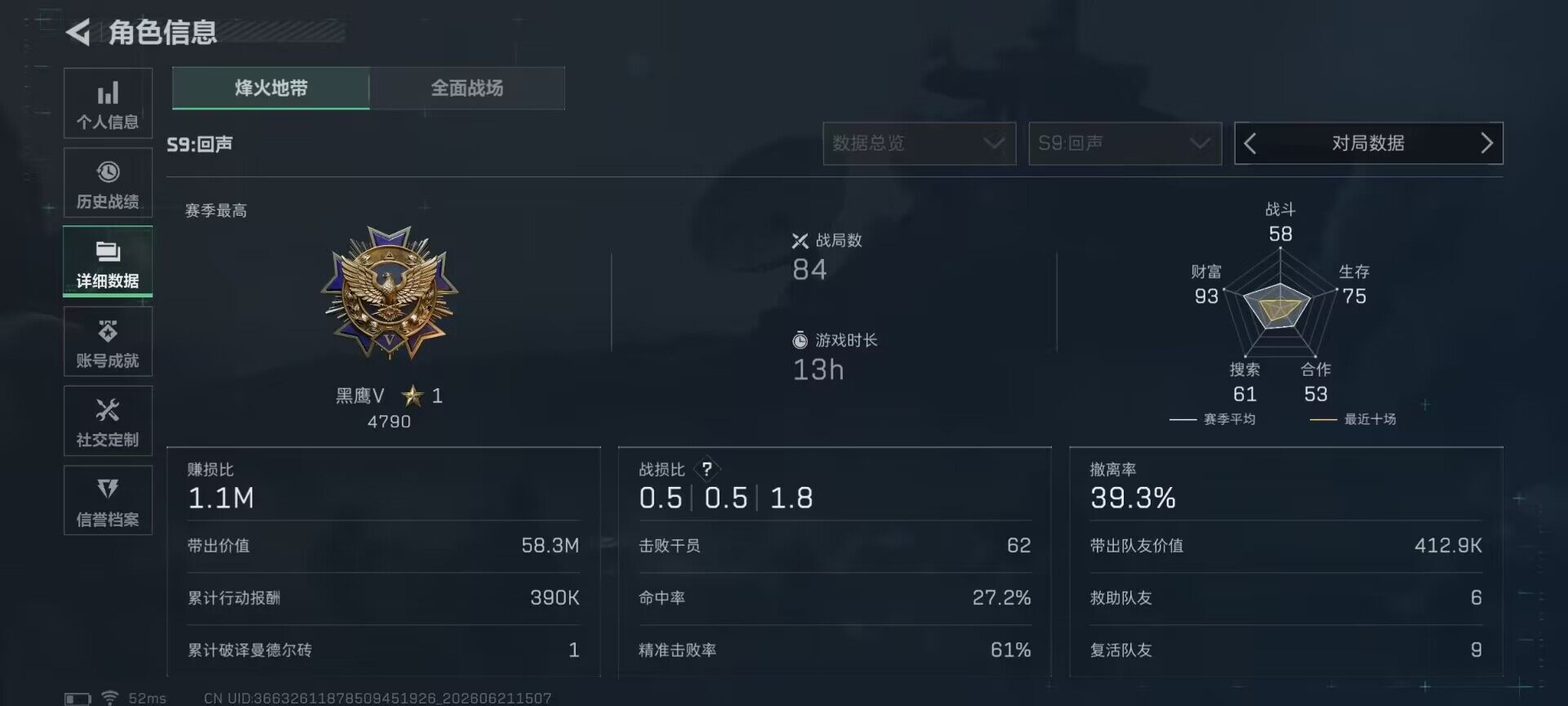 SJZEY4165647三角洲行动账号详情图5
