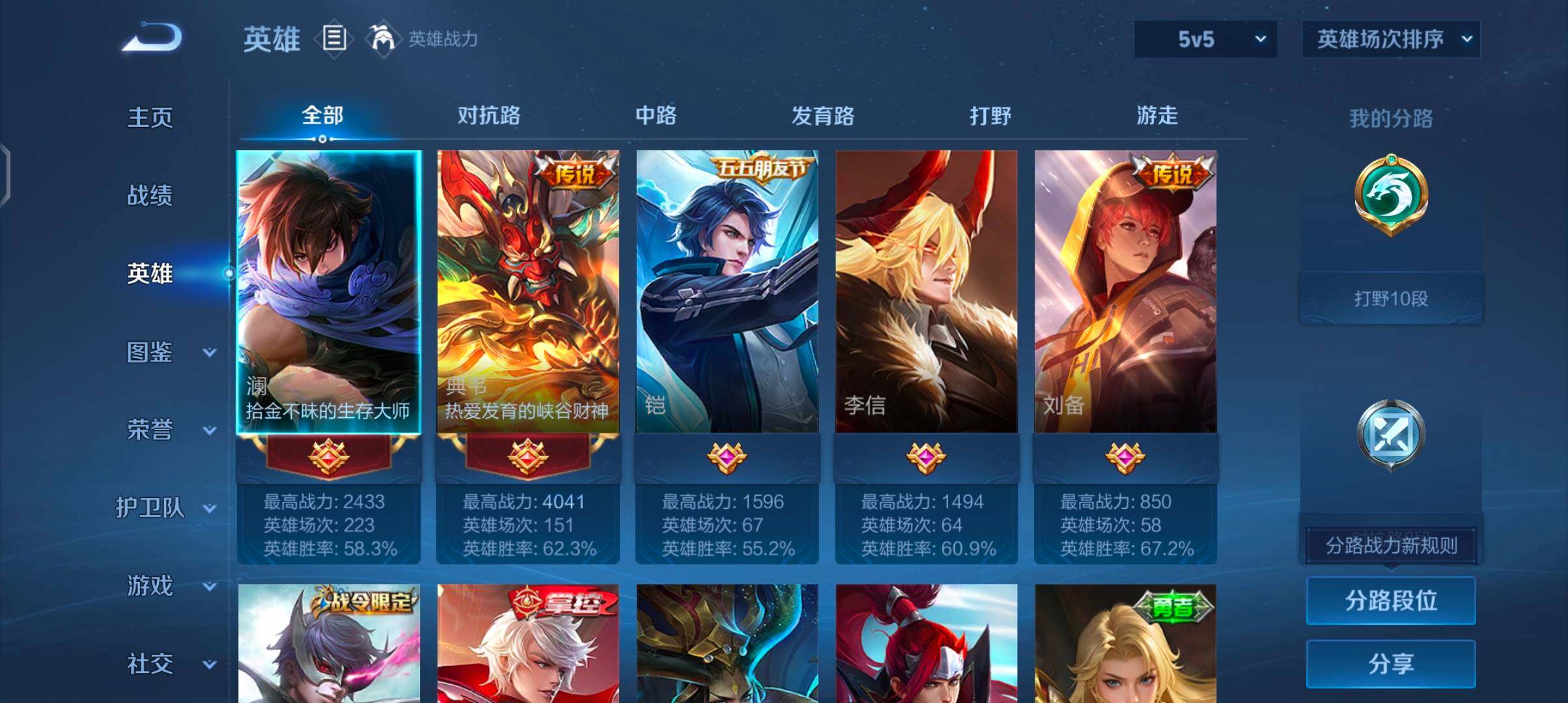 WZJZ4441400王者荣耀账号详情图6