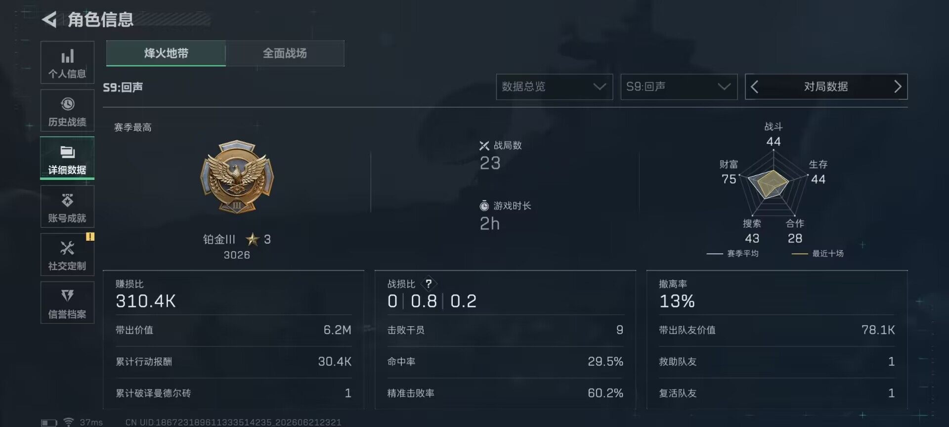 SJZEY4166863三角洲行动账号详情图15 SJZEY4166863三角洲行动账号详情图15