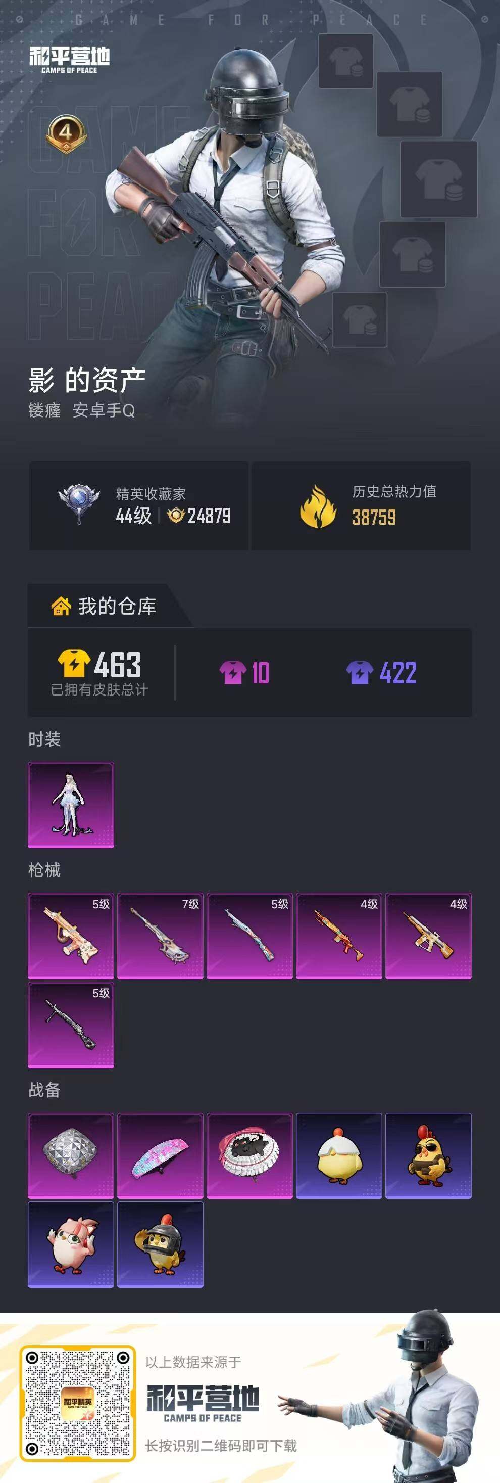 HPJZ4264012和平精英账号详情图4