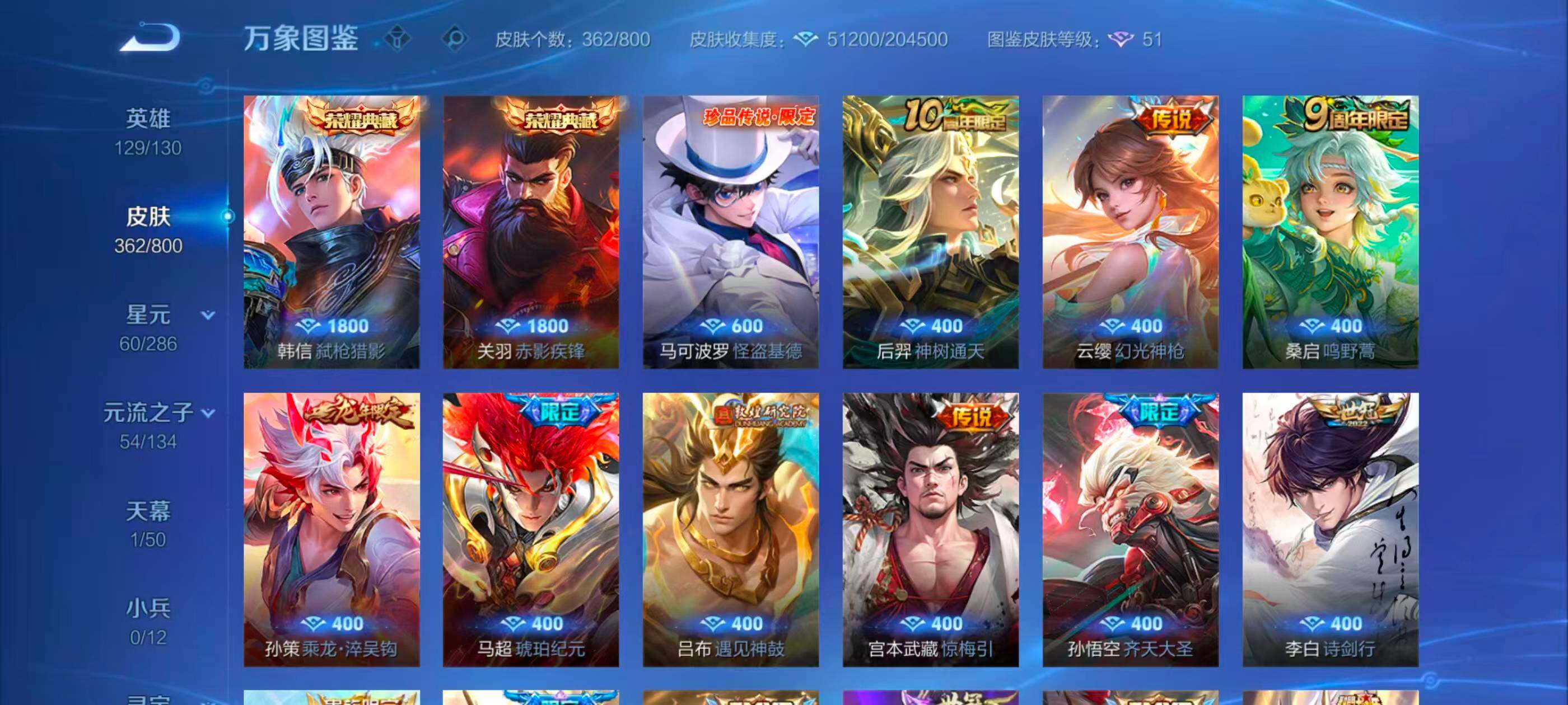 WZQM4437565王者荣耀账号详情图13