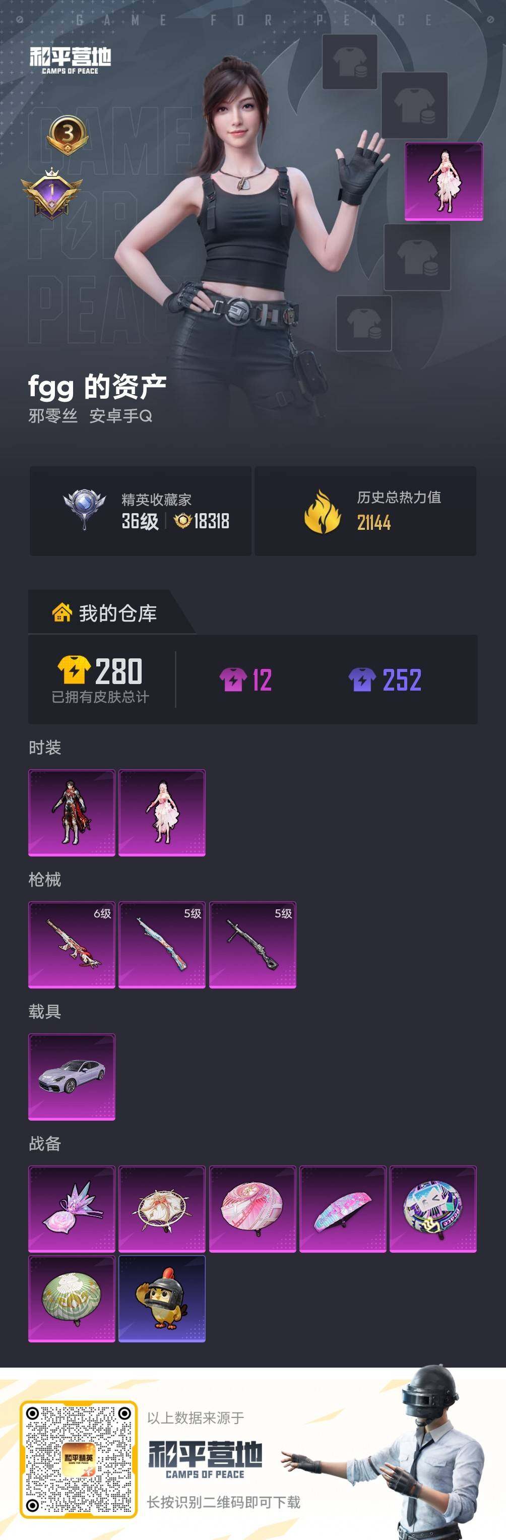 HPLE4259037和平精英账号详情图3 HPLE4259037和平精英账号详情图3