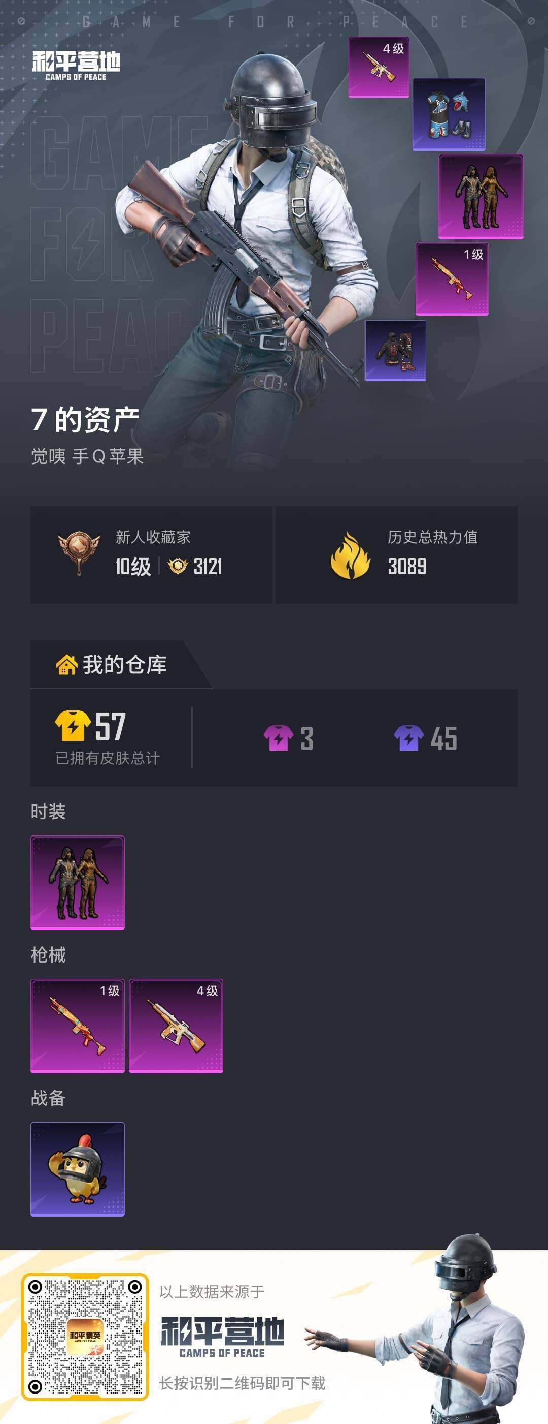 和平精英账号苹果QQ【A14024】5套装/枪械2/装备24/战备13/热力值3089/四级AA12-G-其乐融融/一级Mk14-福马献瑞/粉装-繁龙极客/繁龙极客/Mk14-福马献瑞/AA12-G-其乐融融/套装-其