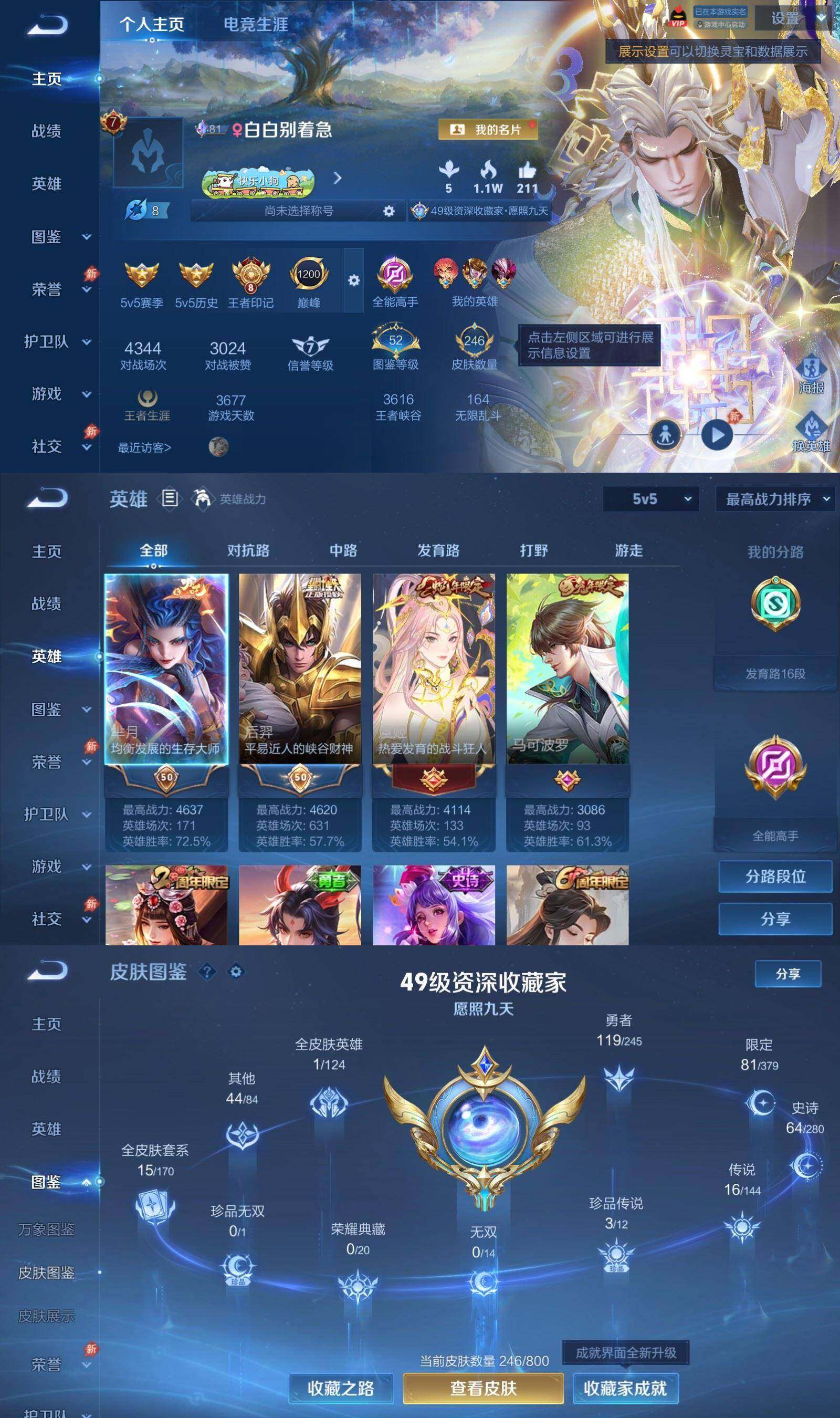 WZPX4434711王者荣耀账号详情图3 WZPX4434711王者荣耀账号详情图3