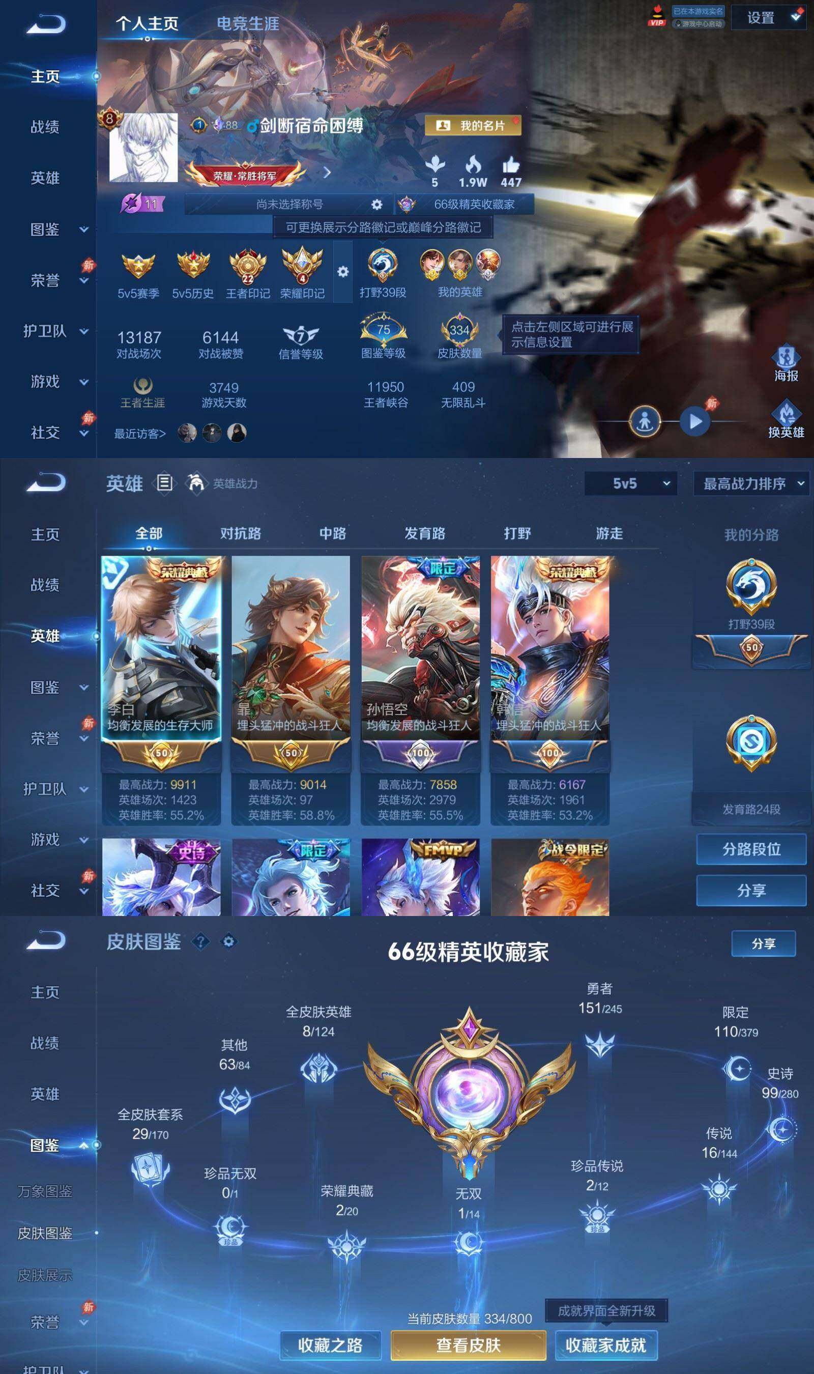 WZPX4434715王者荣耀账号详情图2