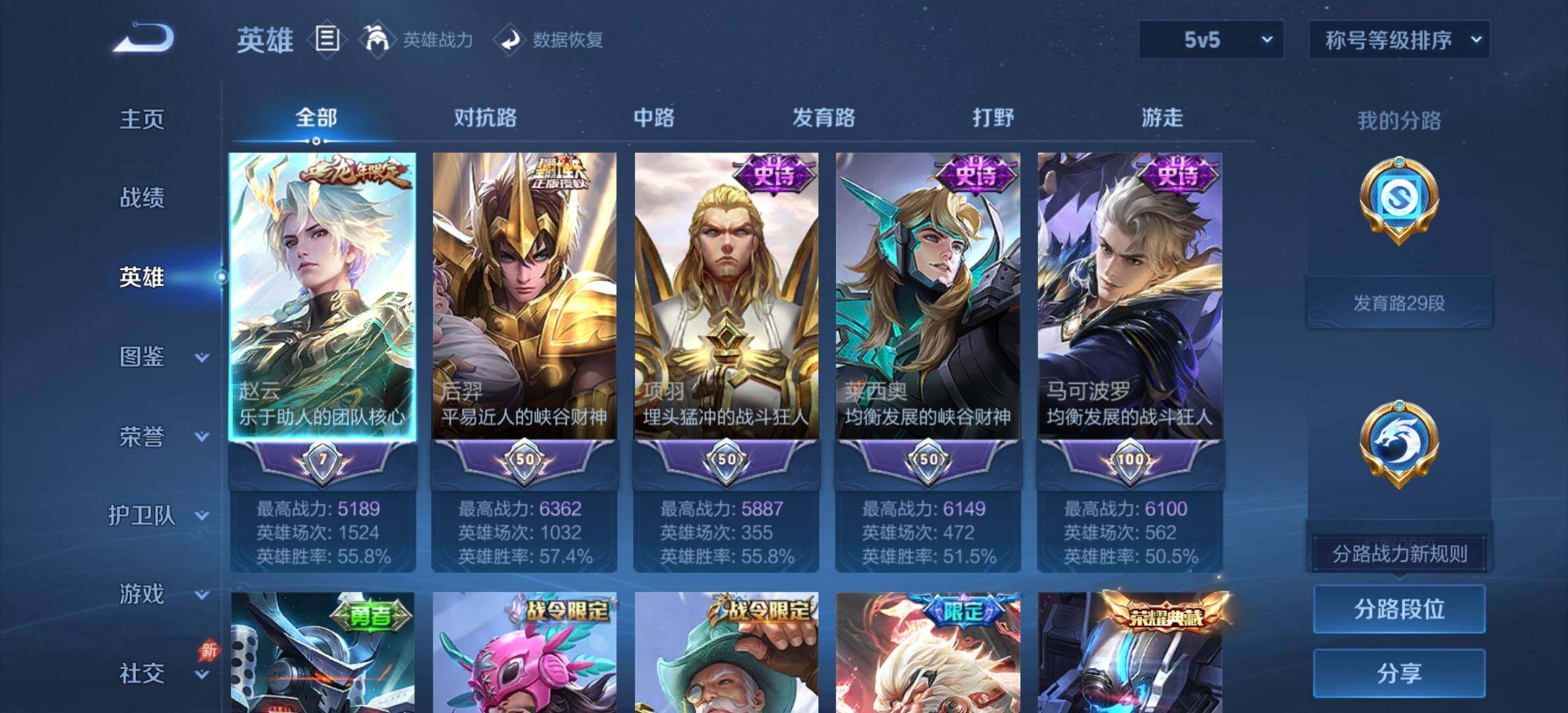 WZDN4434627王者荣耀账号详情图4