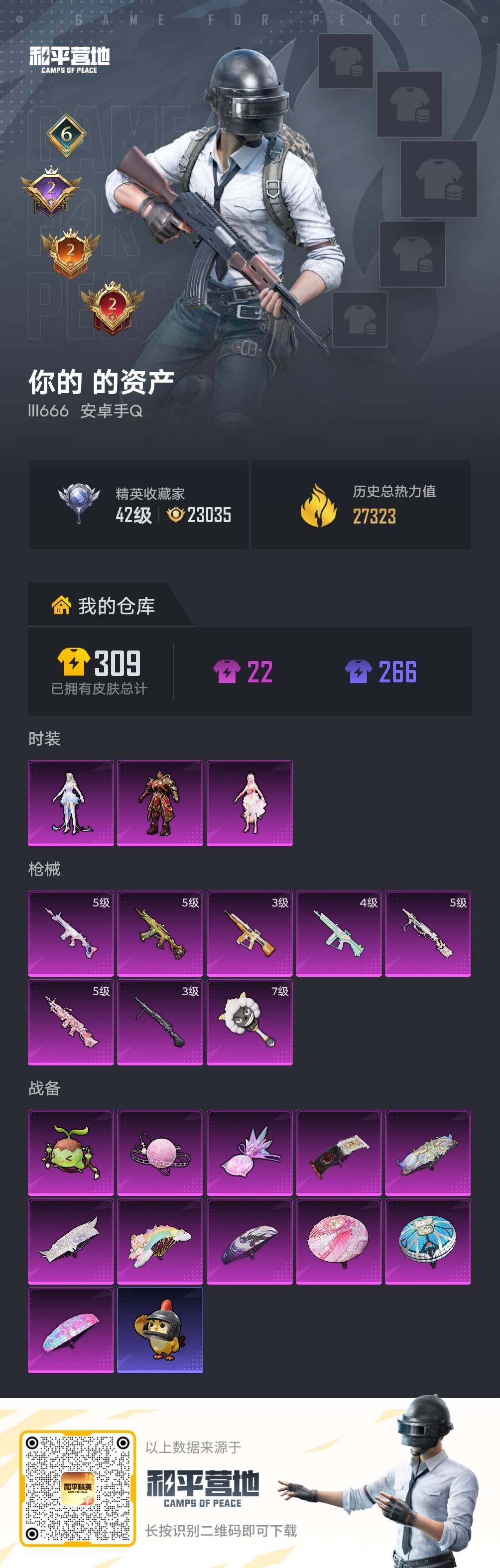 HPLE4259489和平精英账号详情图4 HPLE4259489和平精英账号详情图4
