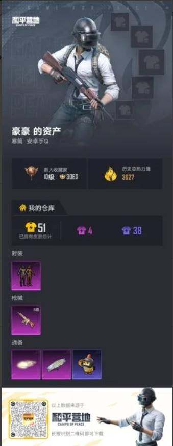 HPLX4260387和平精英账号详情图3