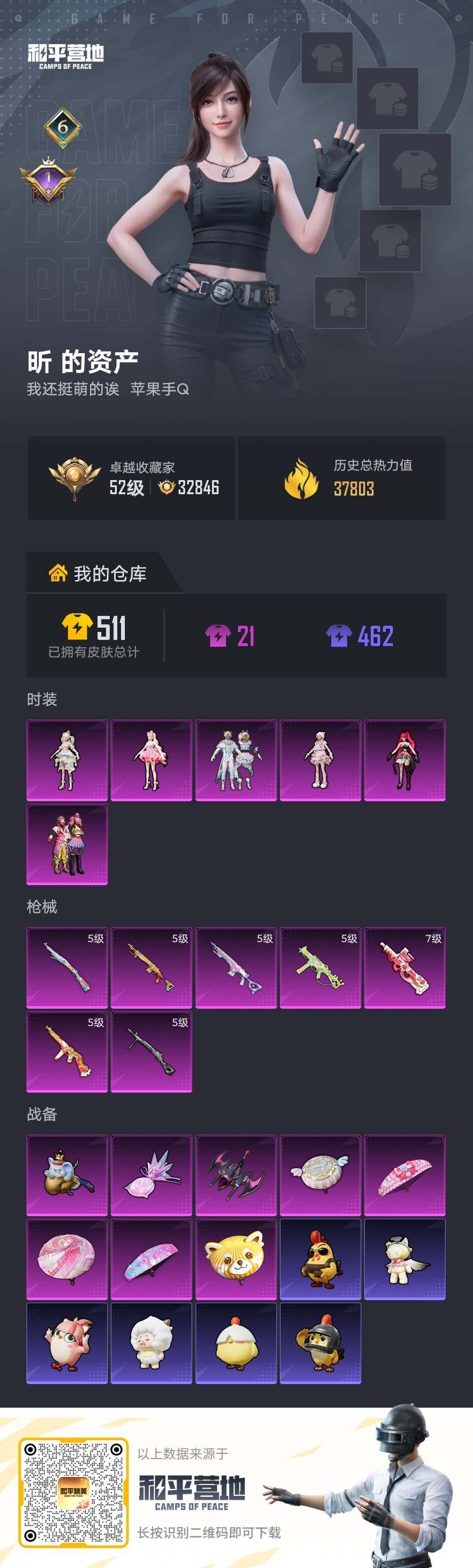 HPLE4260811和平精英账号详情图4