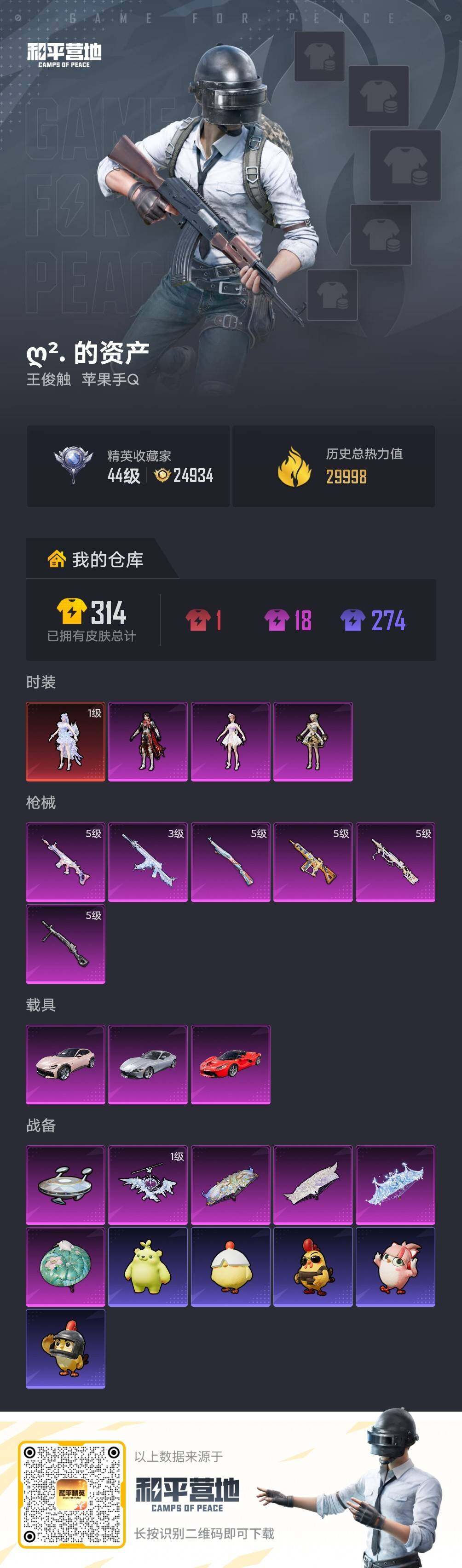 HPLE4261962和平精英账号详情图4