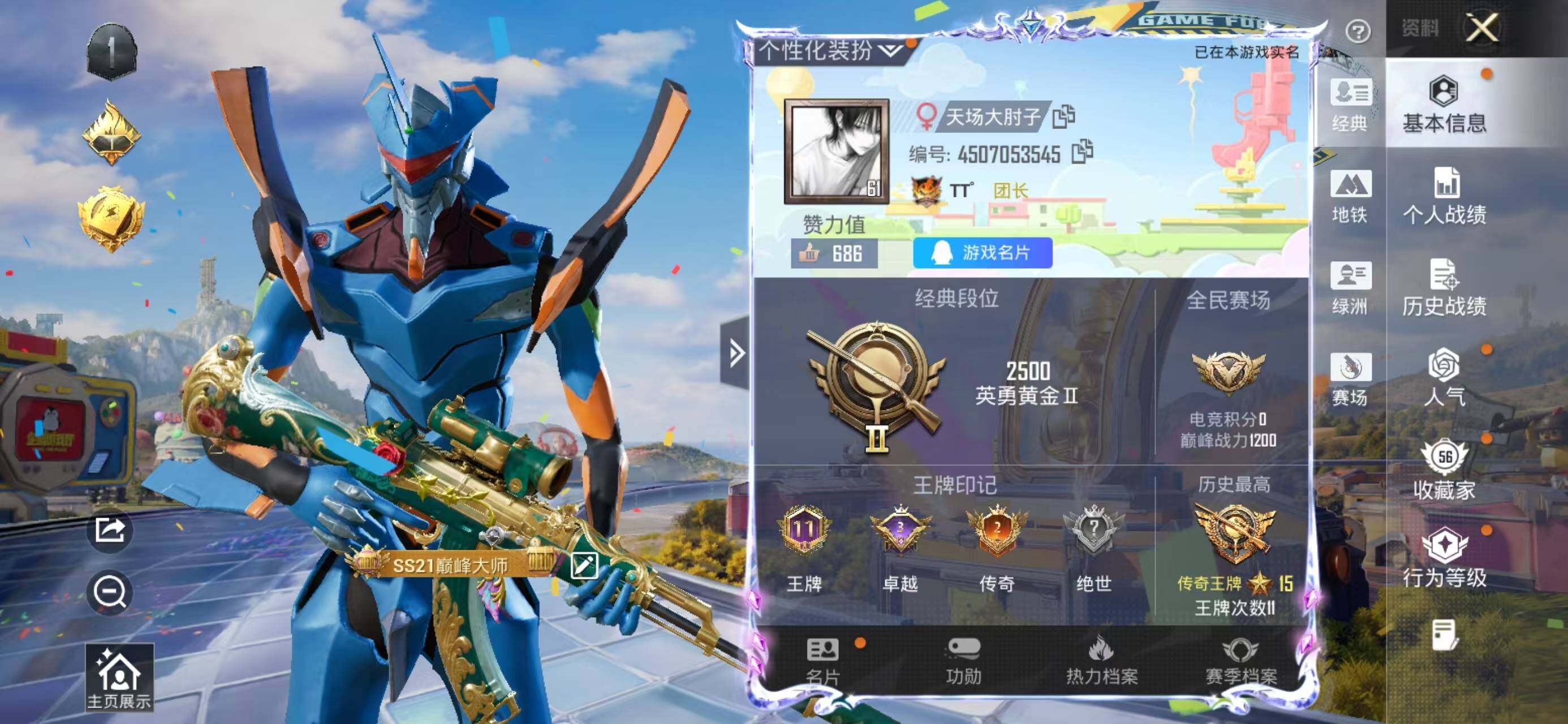 HPQM4267080和平精英账号详情图3