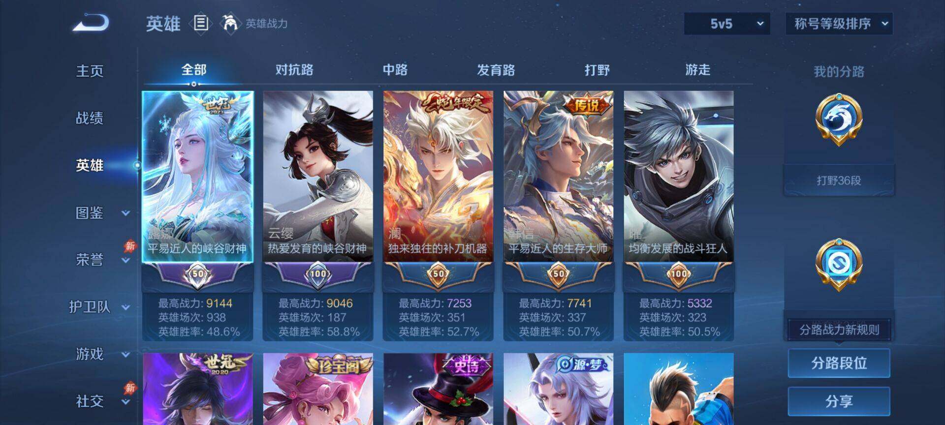 WZQM4438615王者荣耀账号详情图4