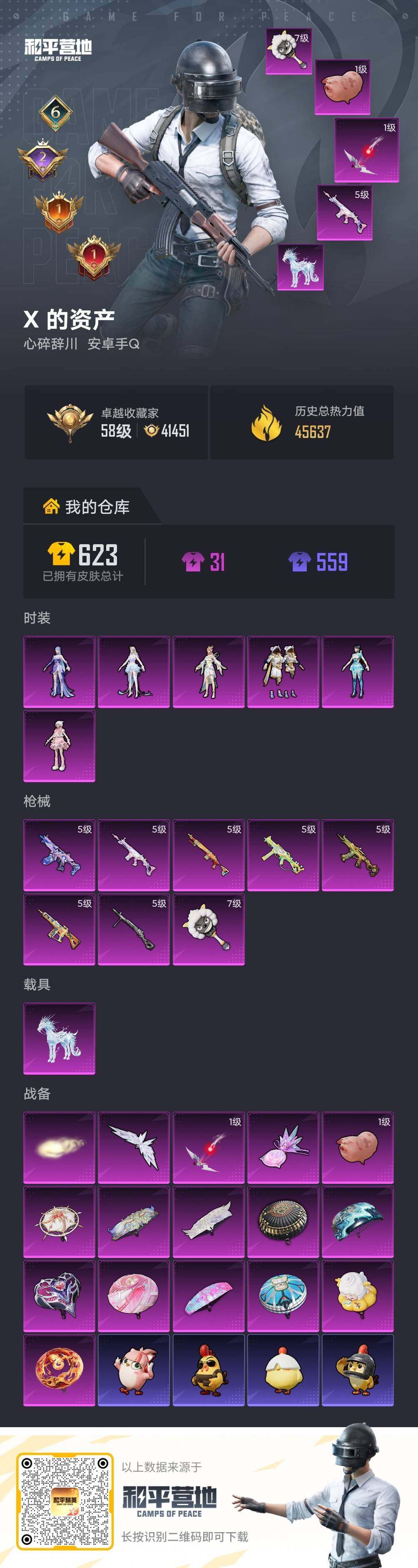 HPLX4262930和平精英账号详情图4