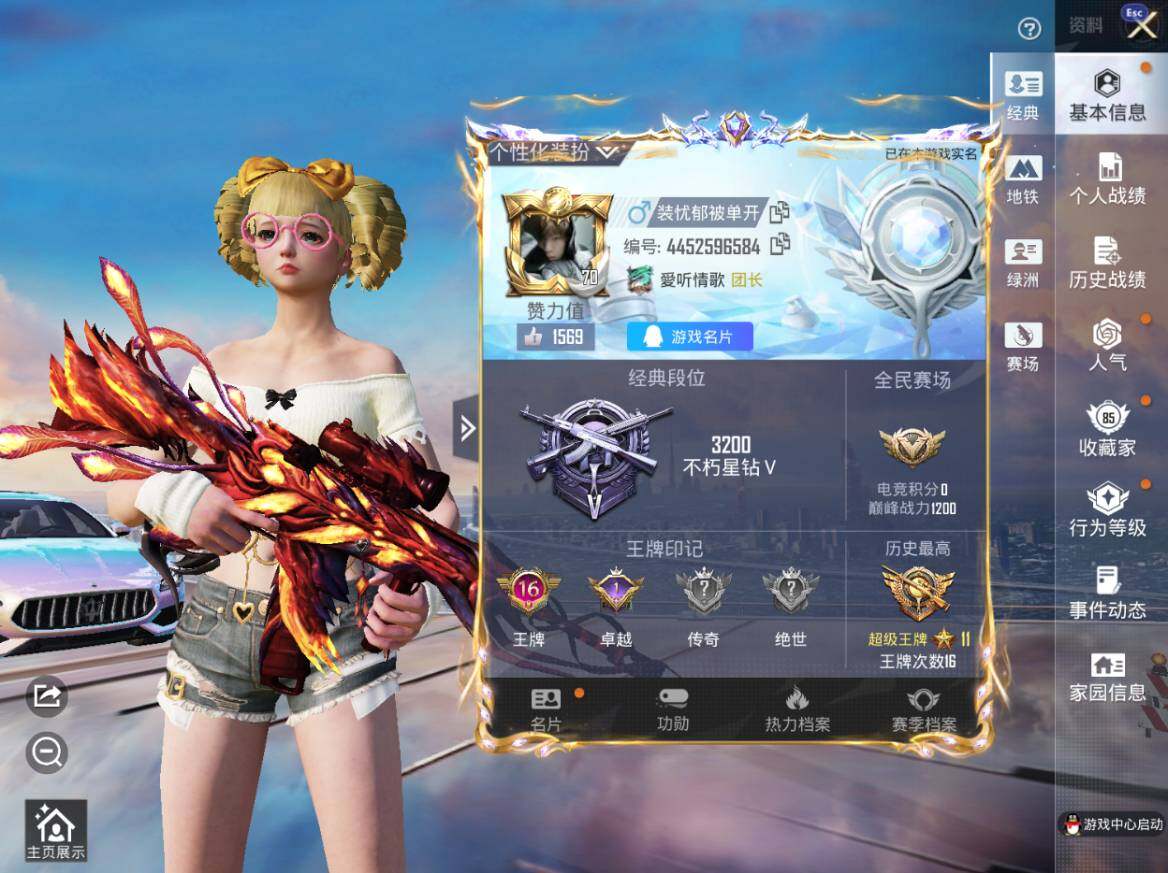 HPEY4263024和平精英账号详情图3