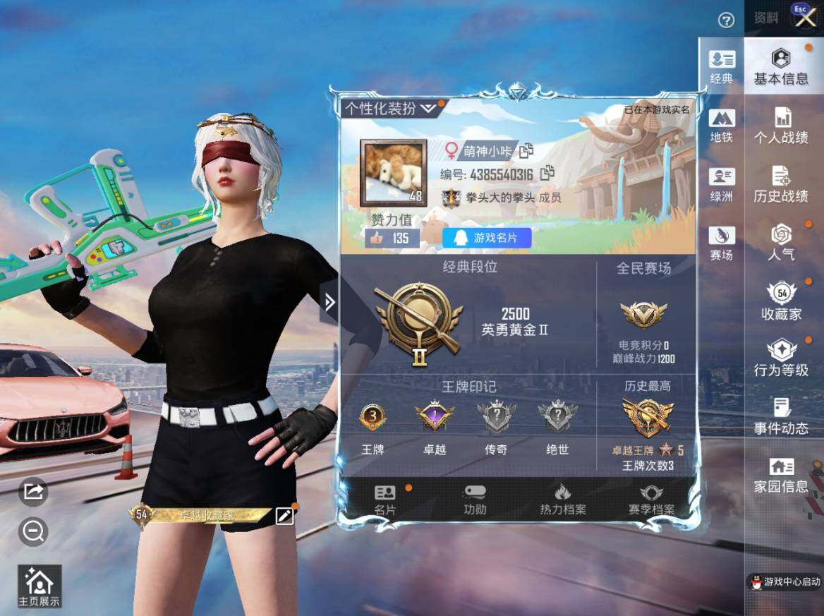 HPEY4263148和平精英账号详情图3
