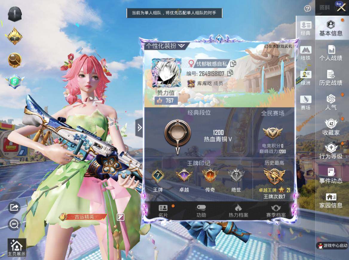 HPEY4263157和平精英账号详情图3