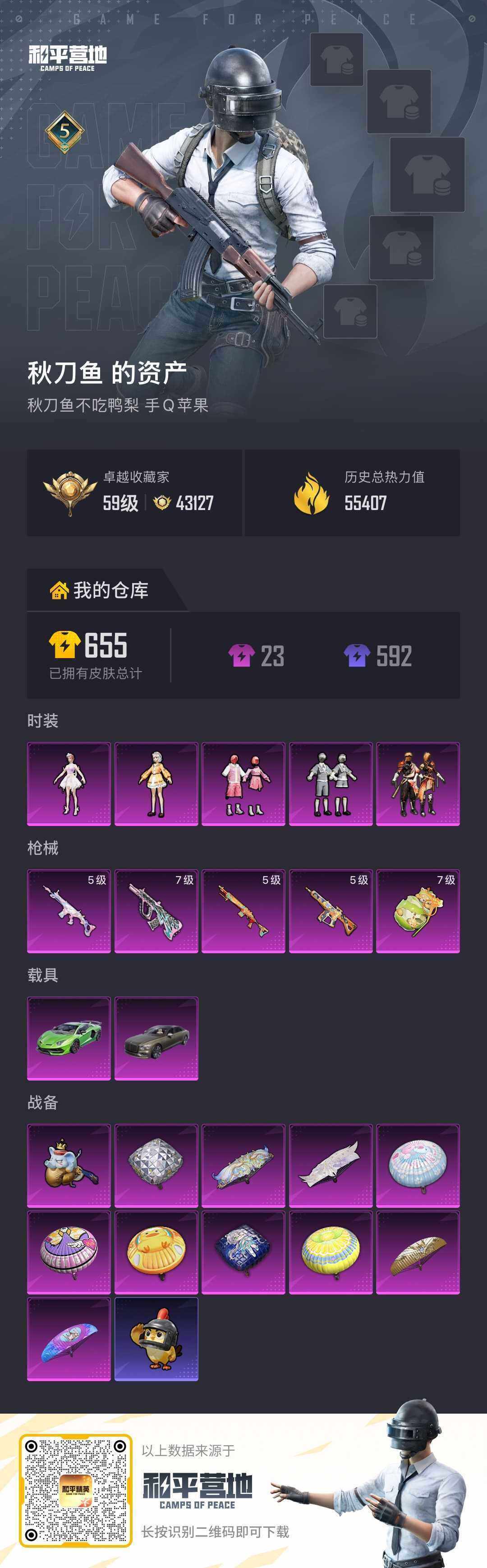 HPLE4263475和平精英账号详情图5