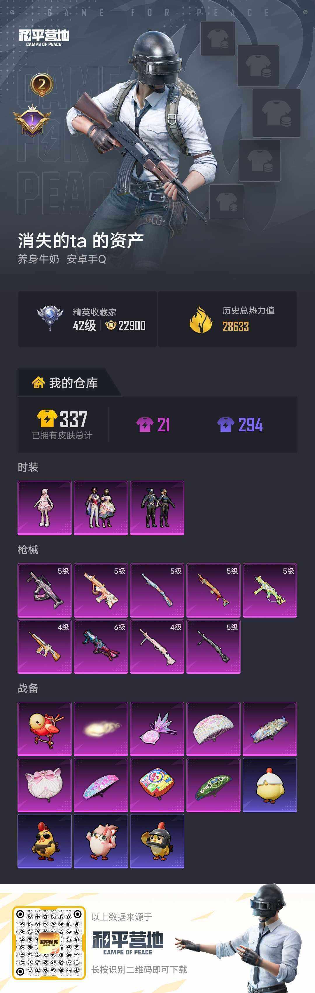HPLE4264298和平精英账号详情图3