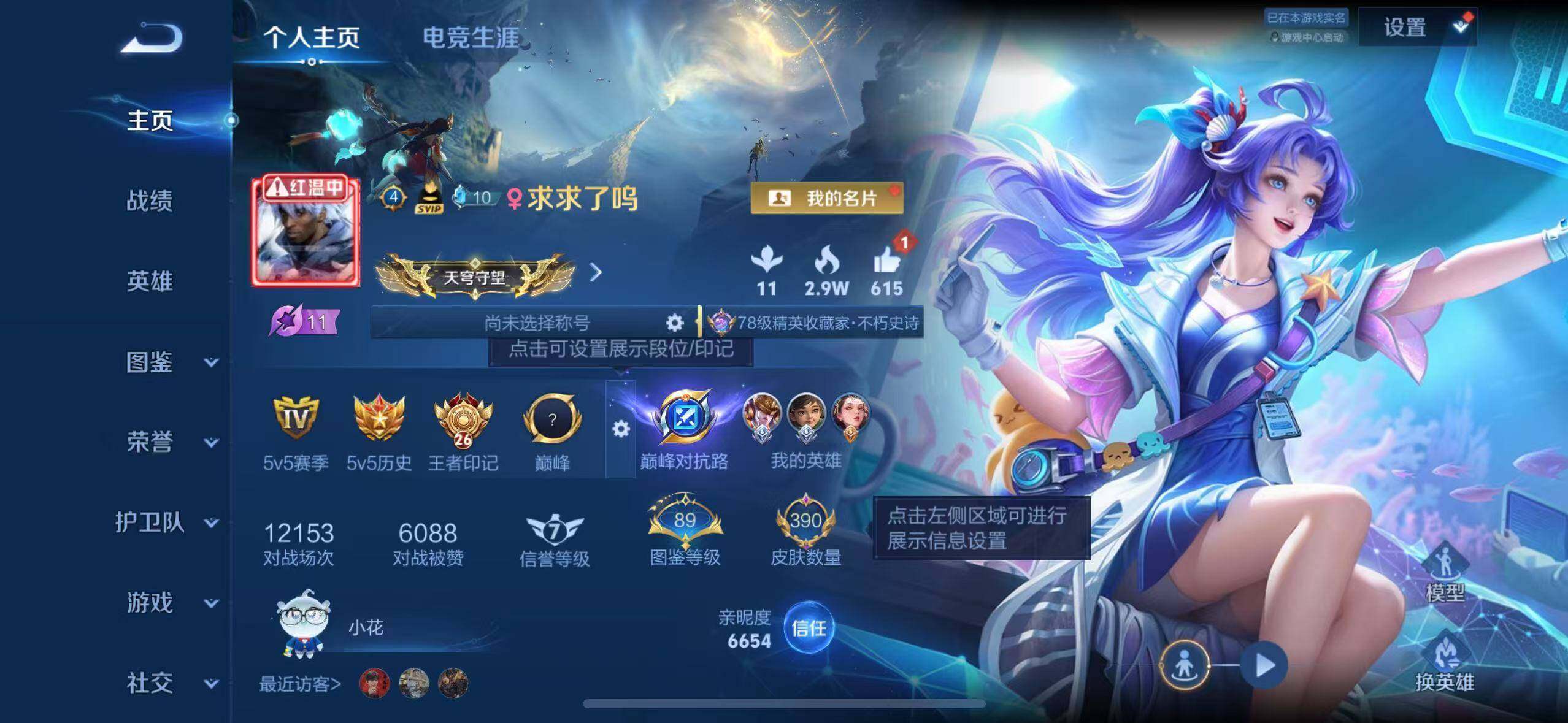 王者荣耀账号苹果QQ精品皮肤号 百星历史 26王者印记 苹果Q-V8-至尊星耀IV段位-130英雄-390皮肤-3典藏皮