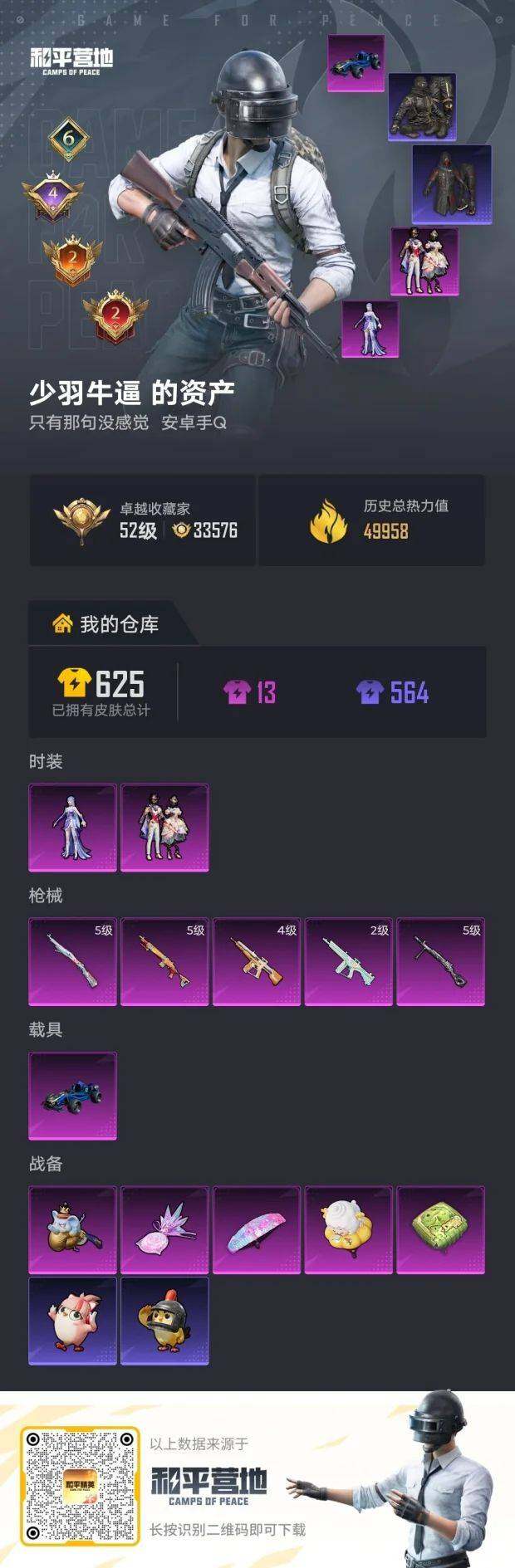 HPLX4264305和平精英账号详情图5