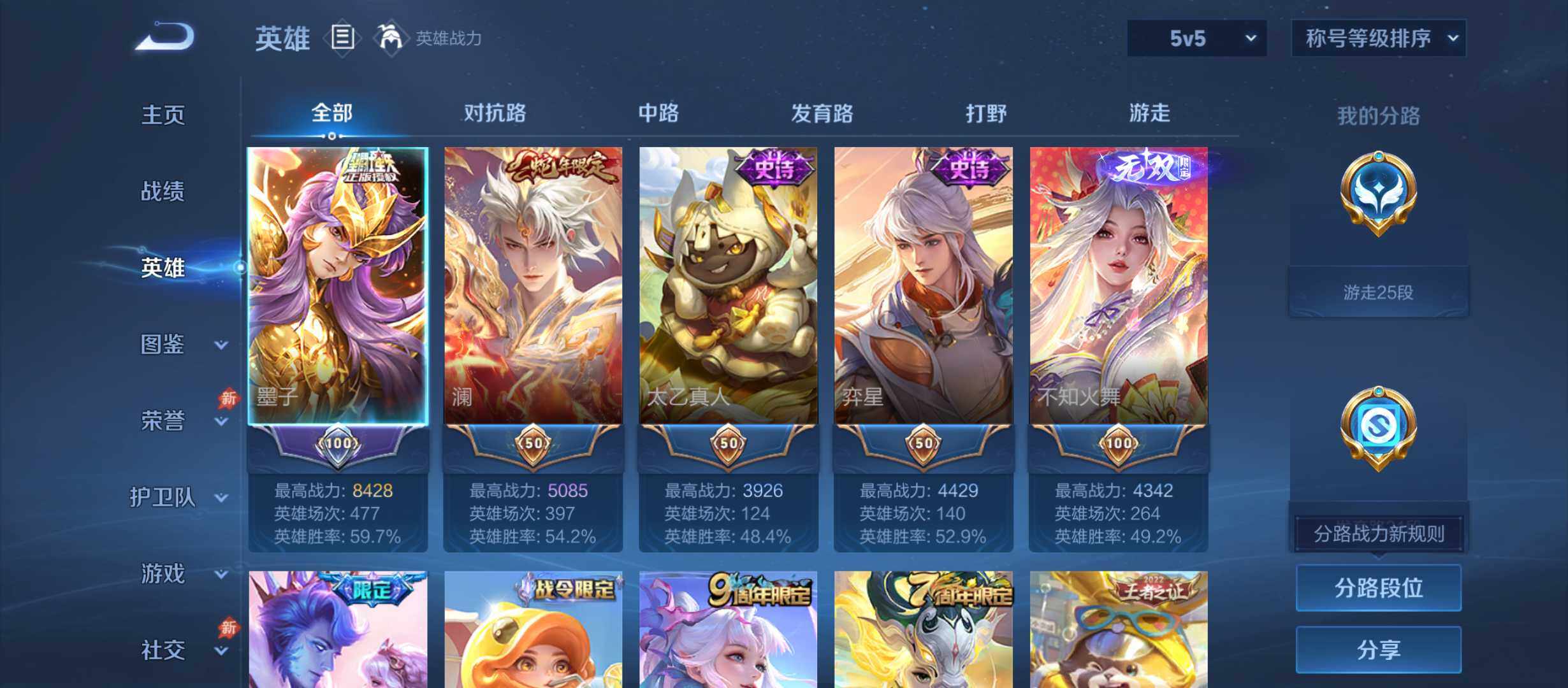 WZQM4454055王者荣耀账号详情图3 WZQM4454055王者荣耀账号详情图3