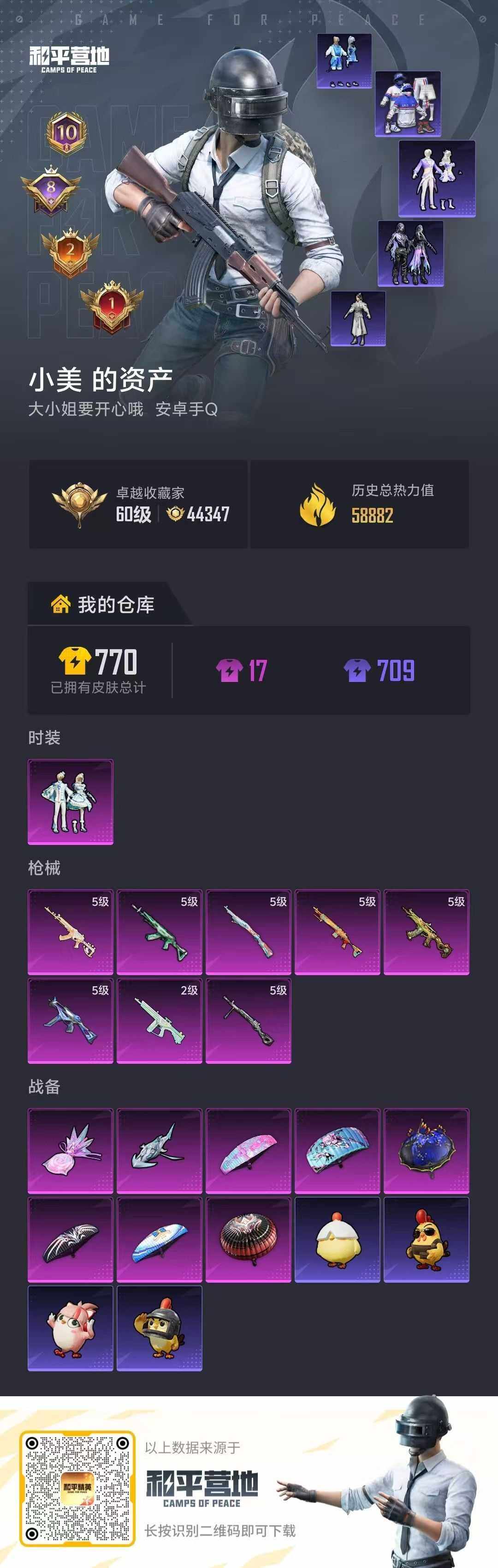 HPLX4295992和平精英账号详情图5