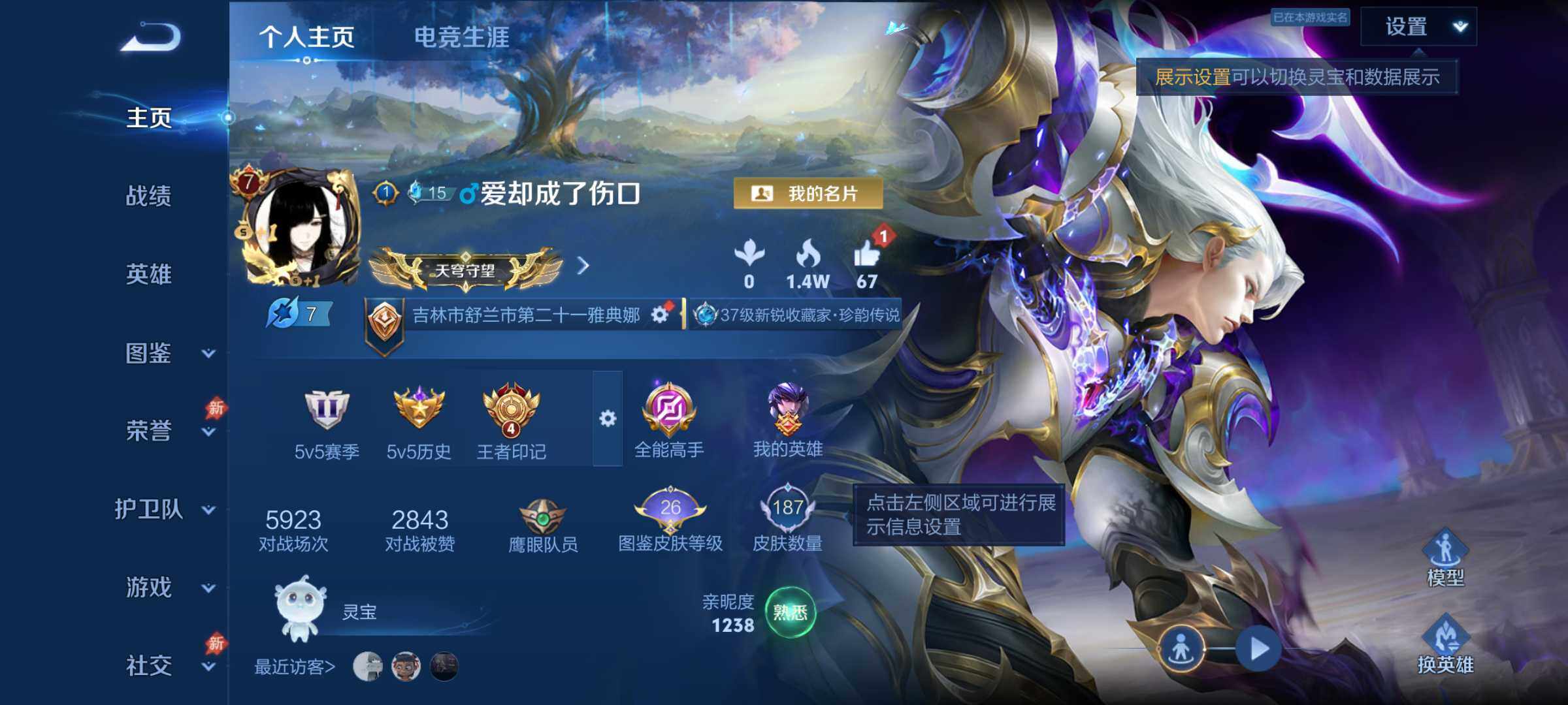 王者荣耀账号安卓QQ捡漏小号-4王者印记-2星传说-1按键-安卓Q-V7-永恒钻石III段位-130英雄-187皮肤-1