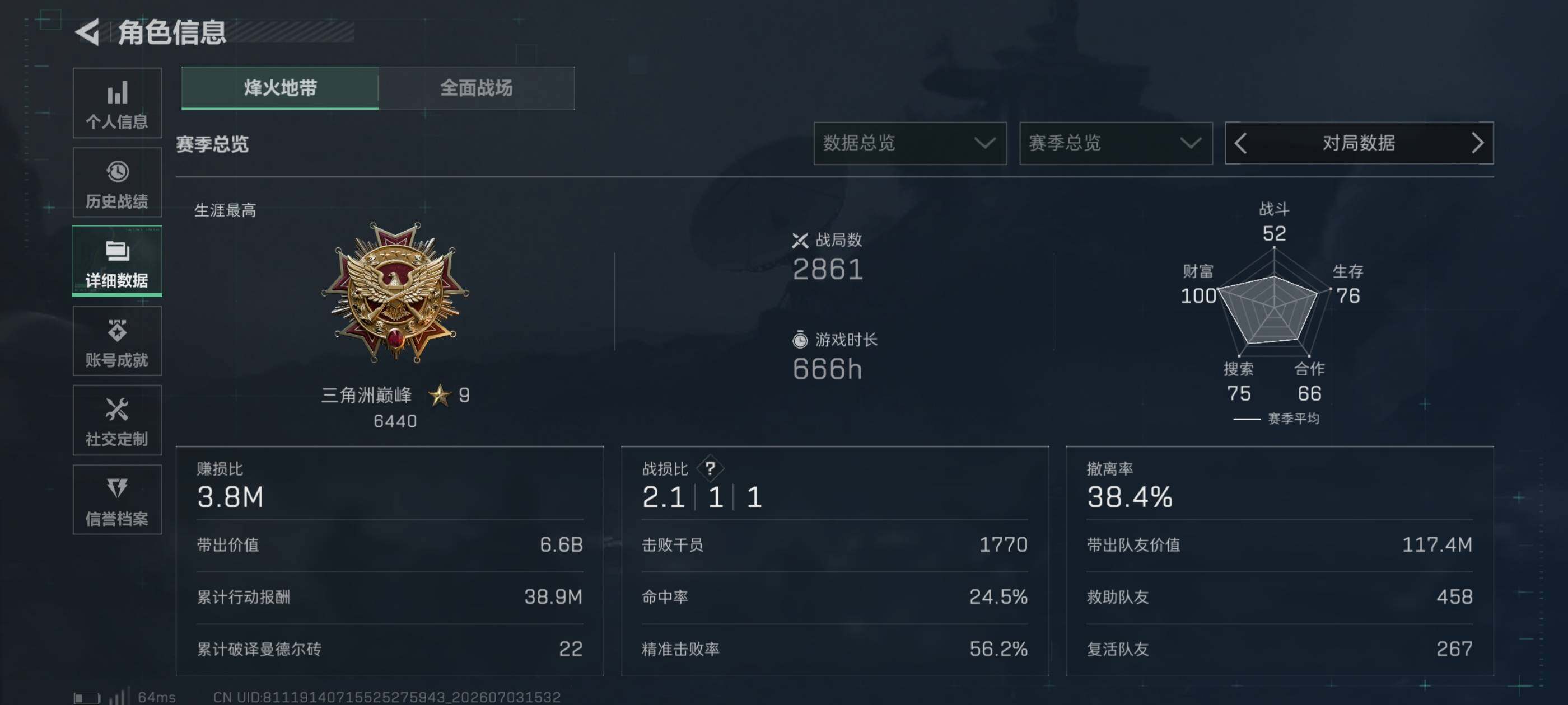 SJZQM4181842三角洲行动账号详情图5 SJZQM4181842三角洲行动账号详情图5