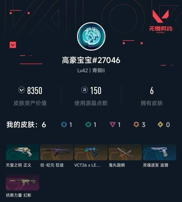 WWQXL471543无畏契约账号详情图3 WWQXL471543无畏契约账号详情图3