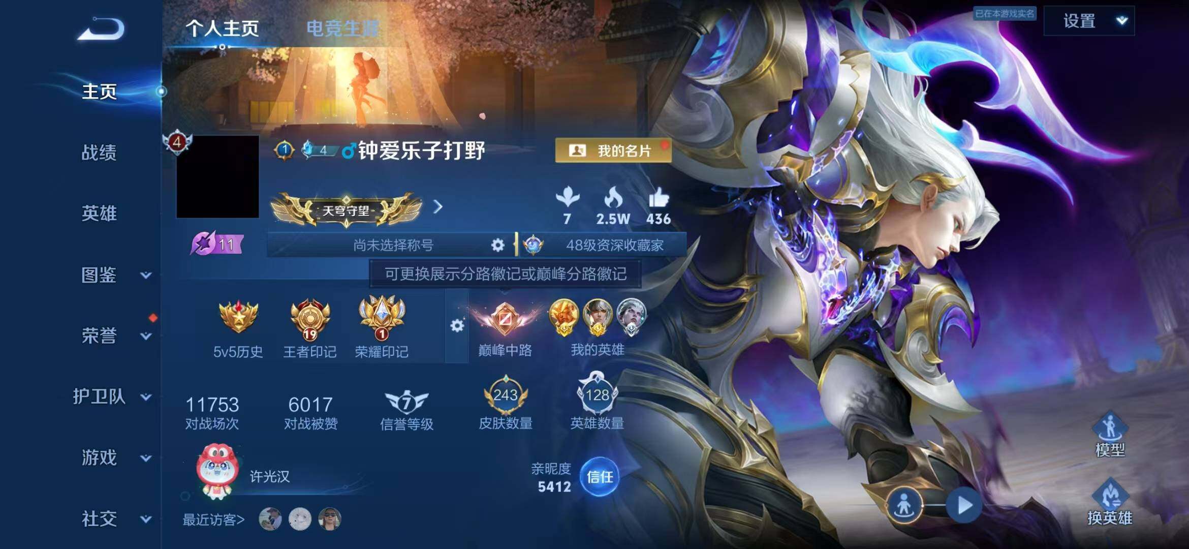 WZQM4460113王者荣耀账号详情图3 WZQM4460113王者荣耀账号详情图3