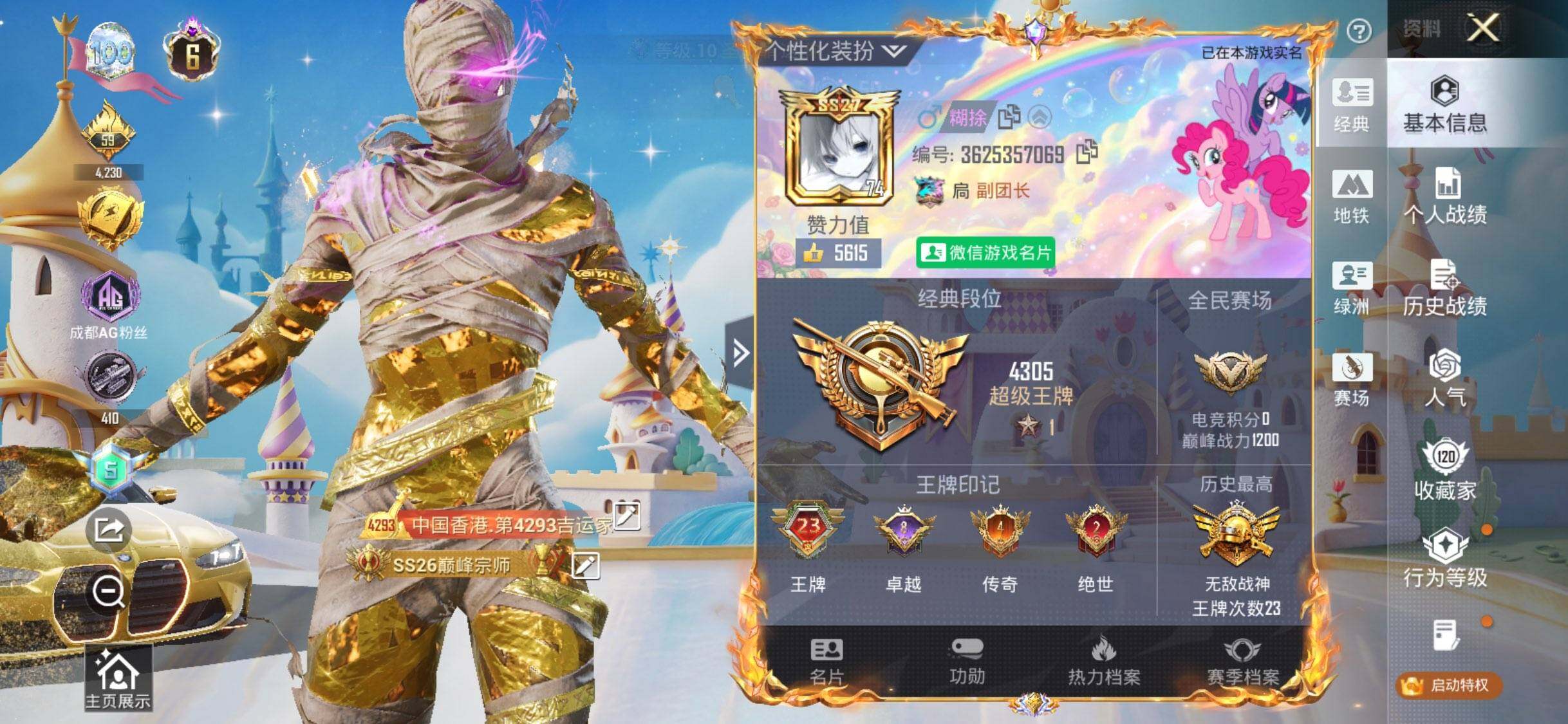 HPDN4273230和平精英账号详情图2 HPDN4273230和平精英账号详情图2