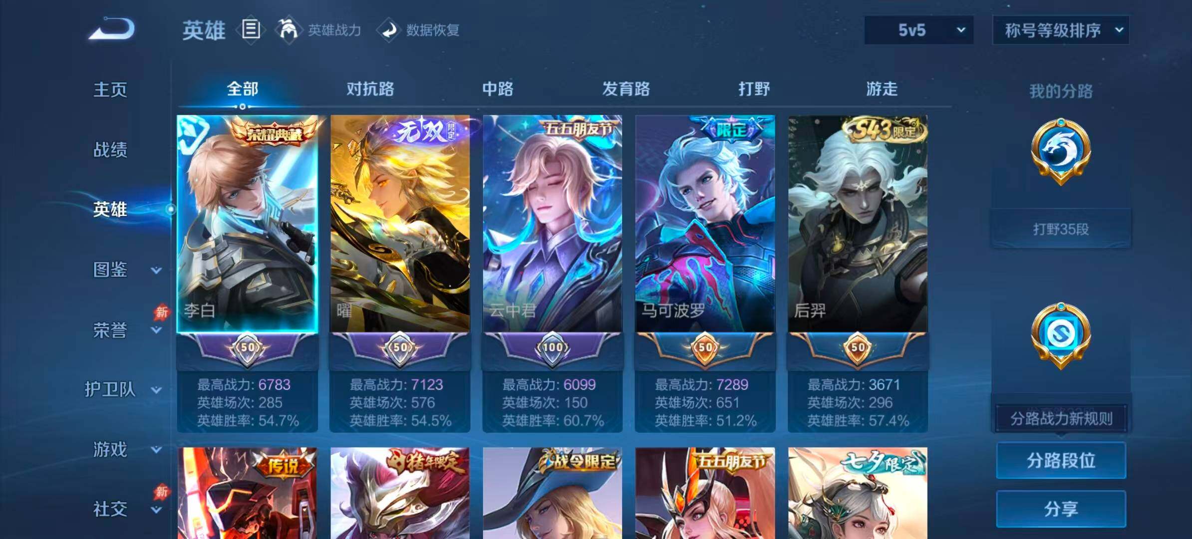 WZQM4467361王者荣耀账号详情图3 WZQM4467361王者荣耀账号详情图3
