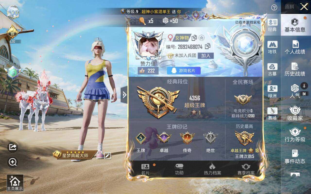 HPLX4295187和平精英账号详情图2