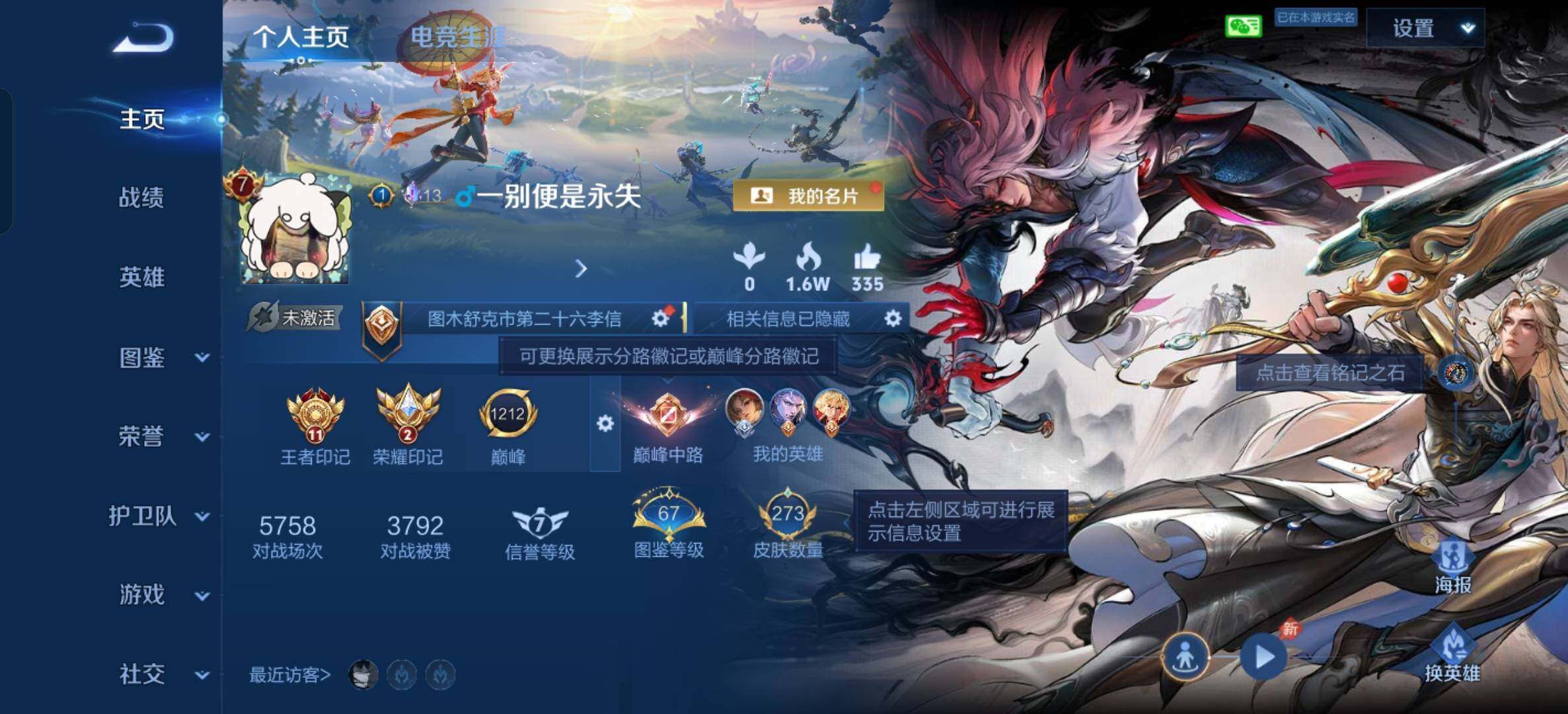 WZQM4464994王者荣耀账号详情图3 WZQM4464994王者荣耀账号详情图3
