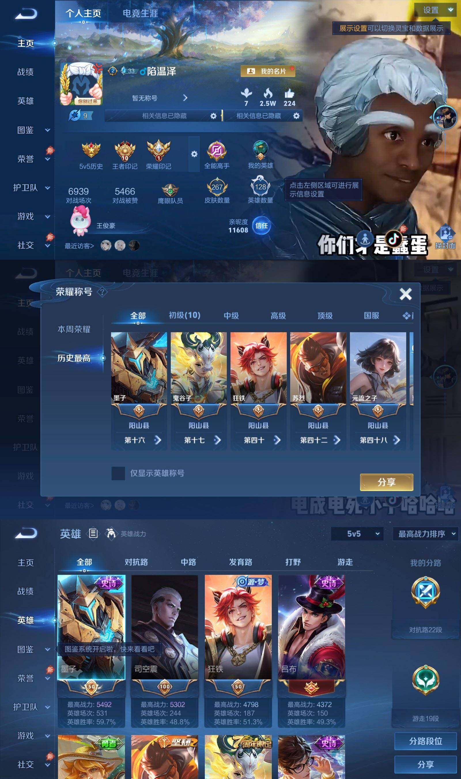 WZPX4470127王者荣耀账号详情图2 WZPX4470127王者荣耀账号详情图2