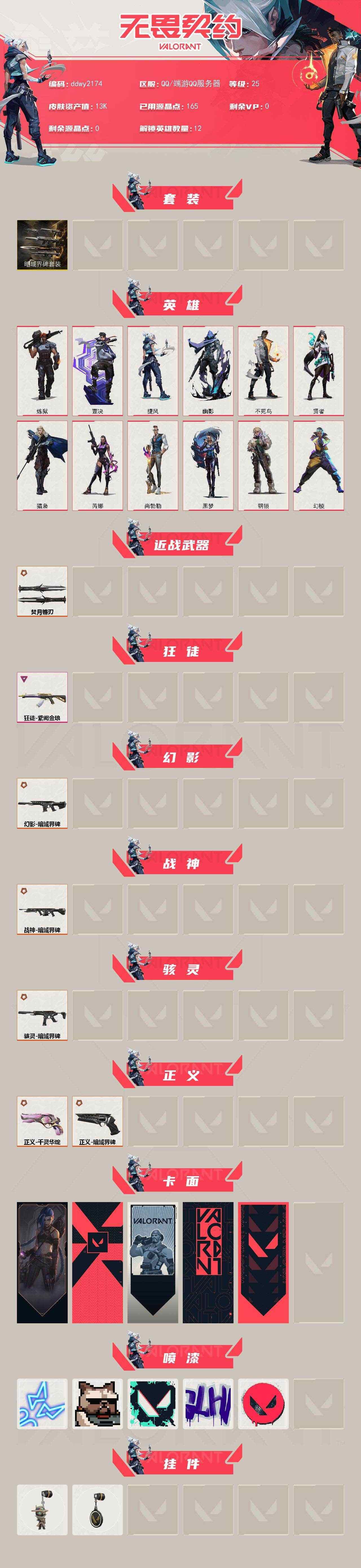 WWQYYT474490无畏契约账号详情图3 WWQYYT474490无畏契约账号详情图3