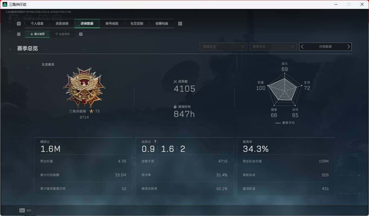 SJZQM4192490三角洲行动账号详情图12 SJZQM4192490三角洲行动账号详情图12