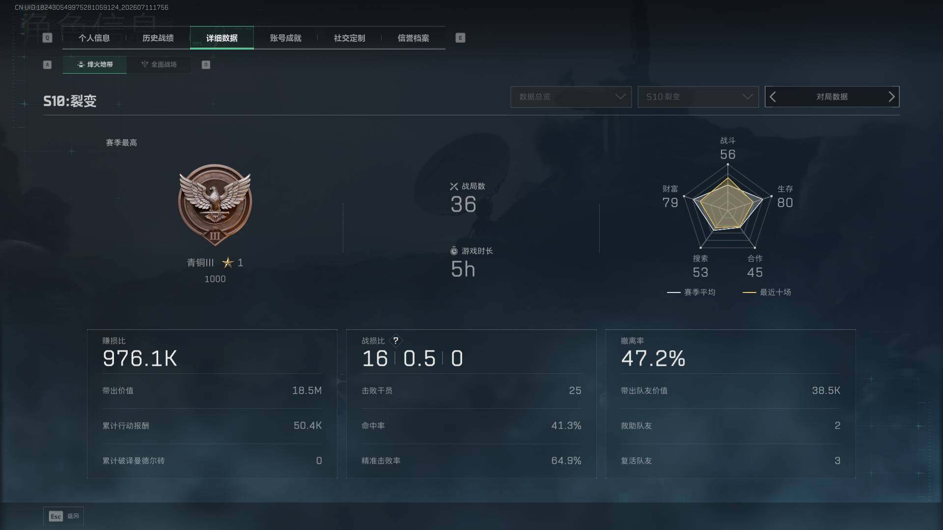 SJZEY4192741三角洲行动账号详情图5 SJZEY4192741三角洲行动账号详情图5