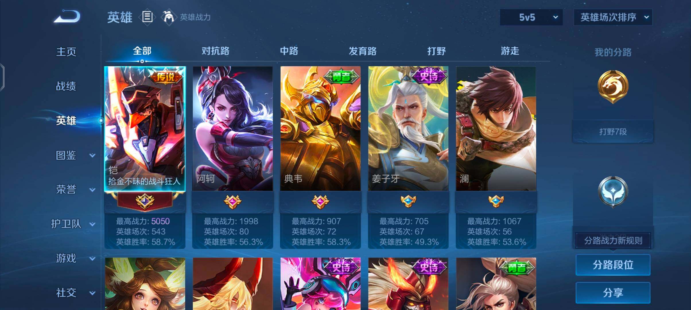 WZJZ4486722王者荣耀账号详情图5