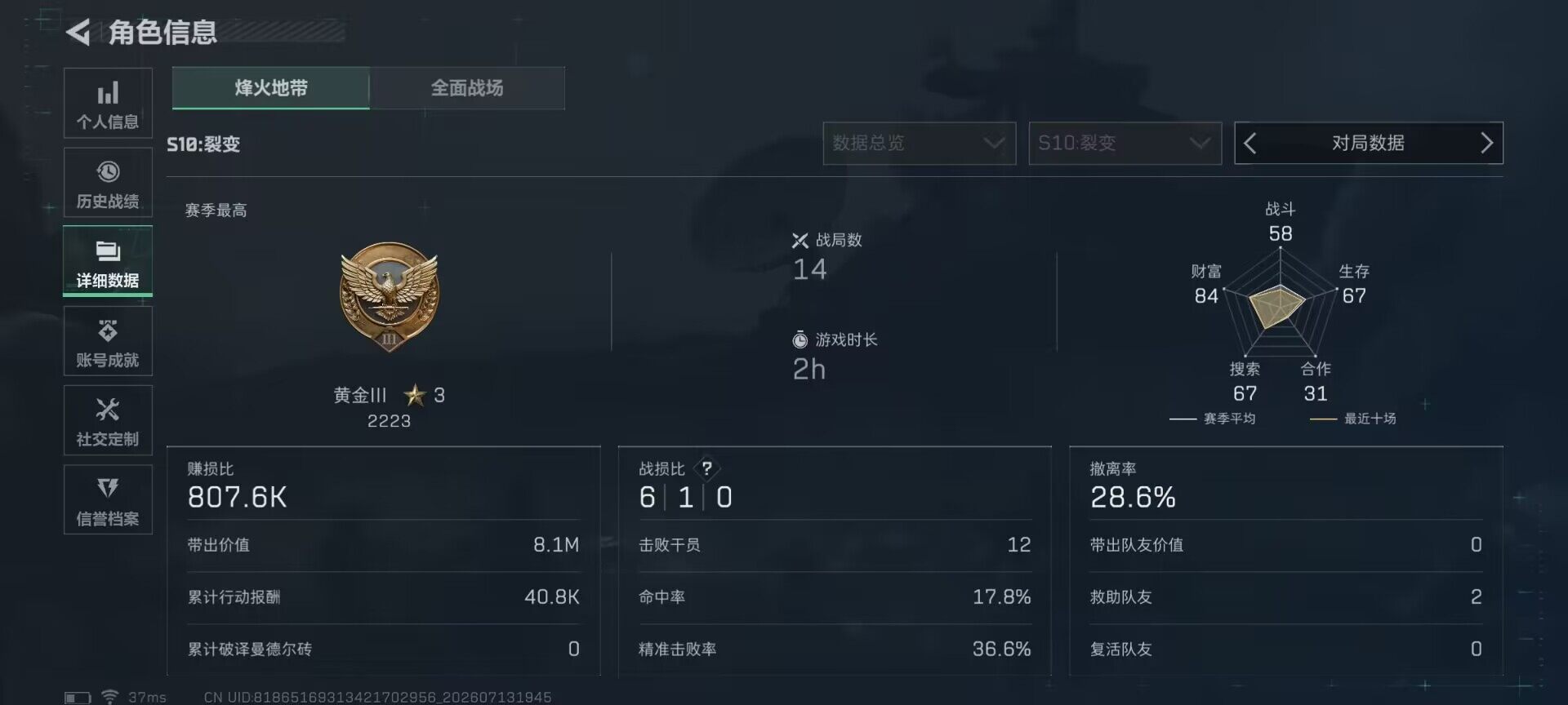 SJZEY4195473三角洲行动账号详情图17 SJZEY4195473三角洲行动账号详情图17