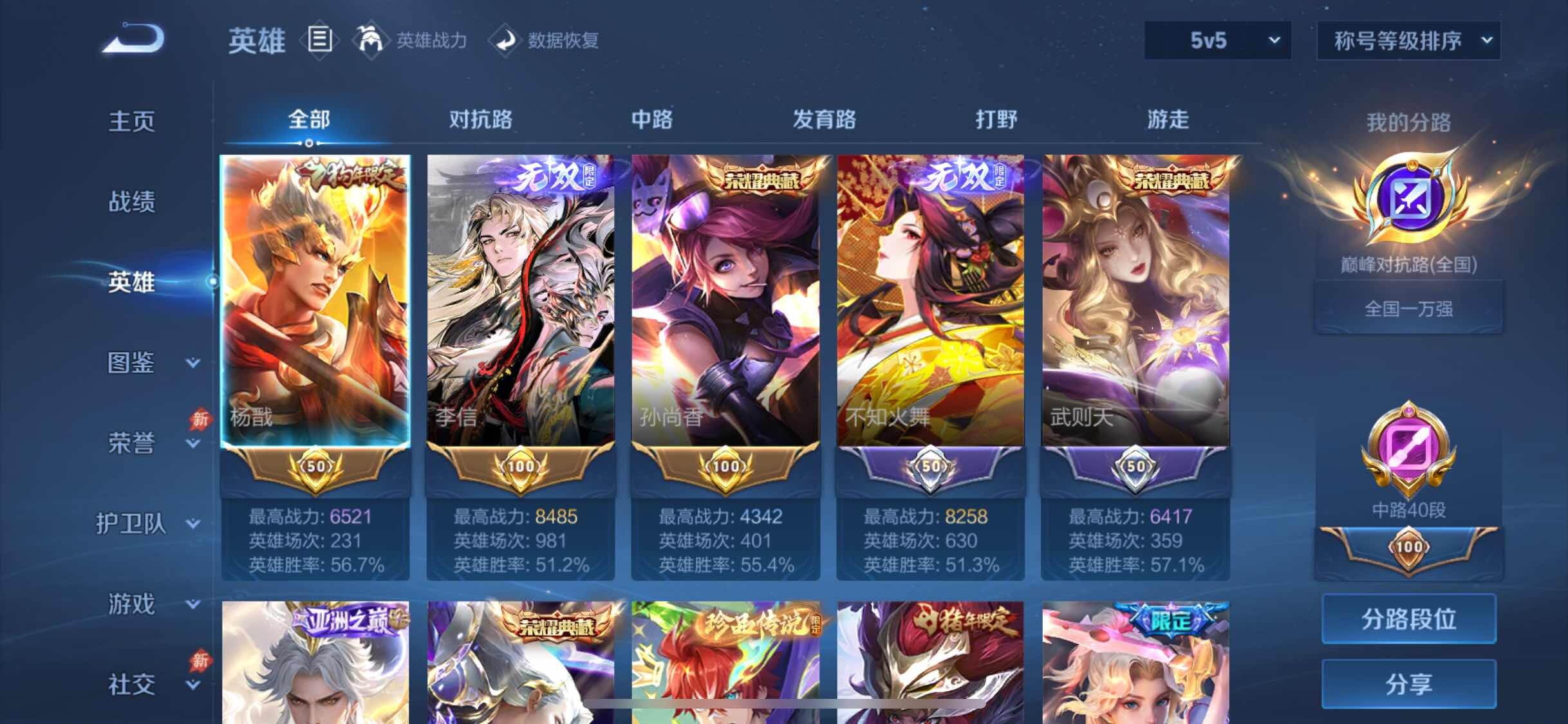 WZQM4484113王者荣耀账号详情图3 WZQM4484113王者荣耀账号详情图3