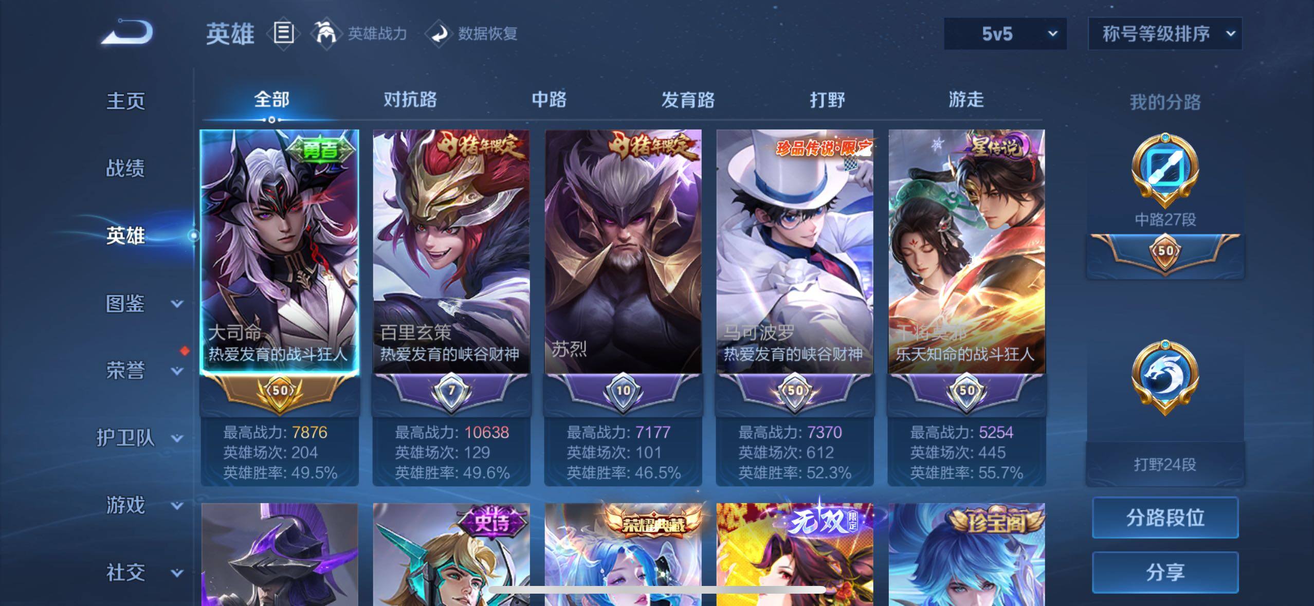 WZQM4484129王者荣耀账号详情图3 WZQM4484129王者荣耀账号详情图3