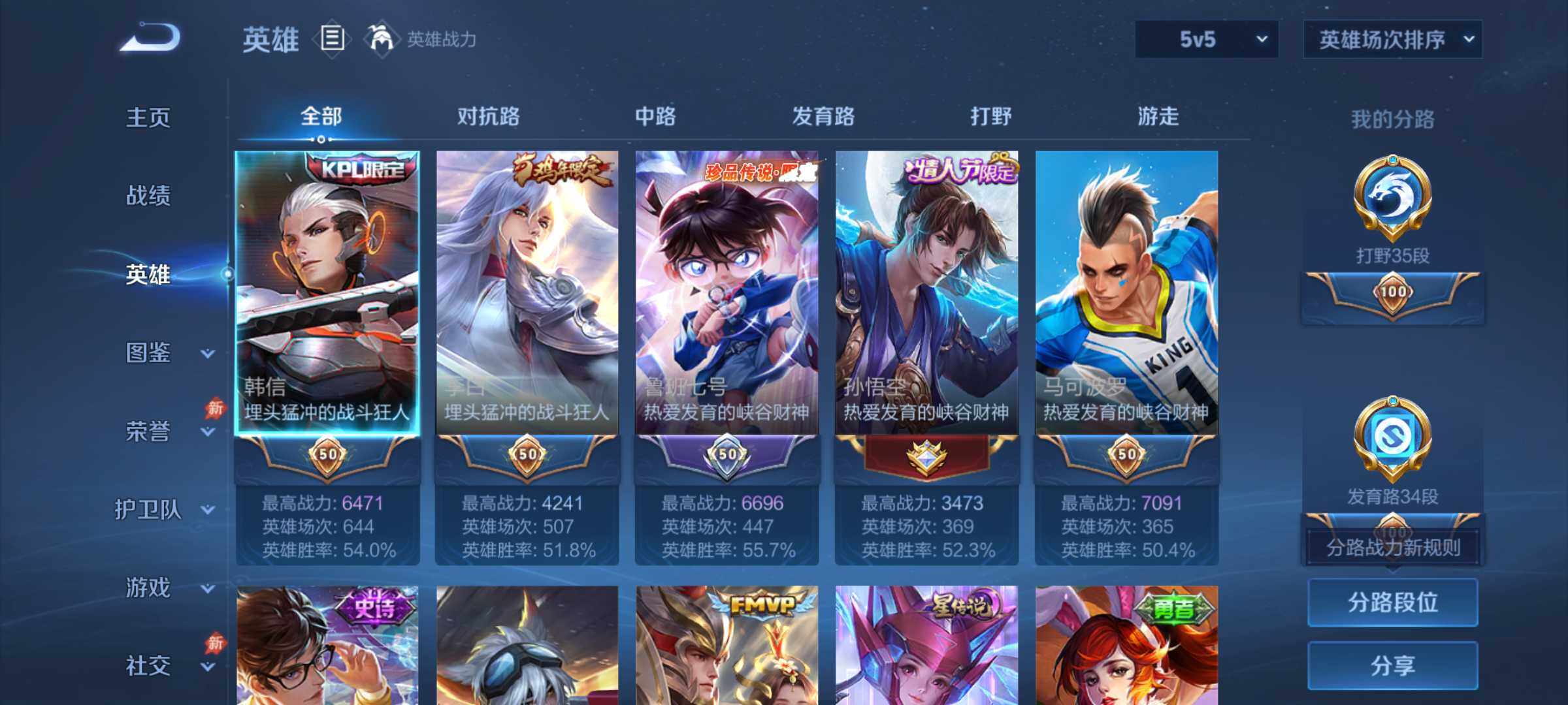 WZJM4492277王者荣耀账号详情图9