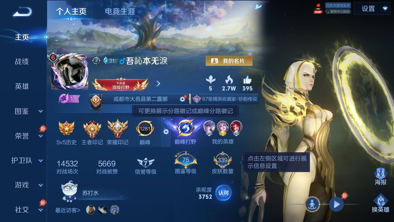 WZQM4483540王者荣耀账号详情图3 WZQM4483540王者荣耀账号详情图3